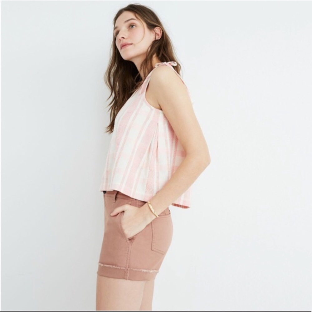 Madewell High Rise Raw Hem Shorts